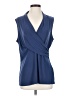DKNY Blue Sleeveless T-Shirt Size S - photo 1