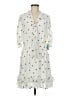 CeCe 100% Polyester White Casual Dress Size M - photo 1