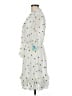 CeCe 100% Polyester White Casual Dress Size M - photo 5