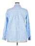 Caslon 100% Cotton Checkered-gingham Blue Long Sleeve Button-Down Shirt Size XXL - photo 2