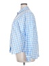 Caslon 100% Cotton Checkered-gingham Blue Long Sleeve Button-Down Shirt Size XXL - photo 5