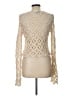 Aqua 100% Cotton Ivory Pullover Sweater Size L - photo 2