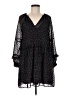 Zara Basic 100% Polyester Polka Dots Black Casual Dress Size M - photo 1