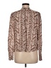 Bella Dahl 100% Rayon Chevron-herringbone Brown Long Sleeve Blouse Size M - photo 2