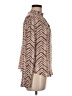 Bella Dahl 100% Rayon Chevron-herringbone Brown Long Sleeve Blouse Size M - photo 4
