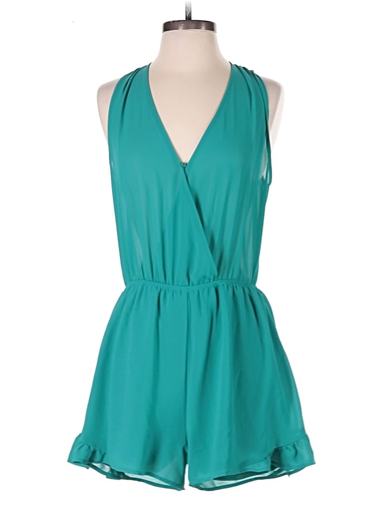 Pre-owned Astr Romper In Teal