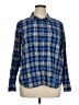 J.Crew Plaid Blue Long Sleeve Button-Down Shirt Size 16 - photo 1