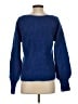 LA MAILLE SEZANE Paris Blue Pullover Sweater Size S - photo 2