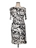London Times Print Ivory Cocktail Dress Size 14 - photo 1