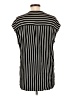 Max Studio Stripes Black Short Sleeve Blouse Size L - photo 2