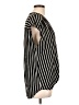 Max Studio Stripes Black Short Sleeve Blouse Size L - photo 4