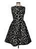 H&M Animal Print Black Cocktail Dress Size 8 - photo 1