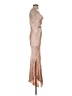 Zara Basic Metallic Tan Cocktail Dress Size XS - photo 4