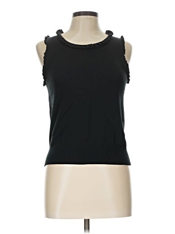 August Silk Sleeveless T-Shirt (view 1)