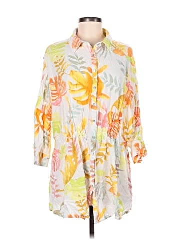 L Space 3/4 Sleeve Button-Down Shirt (view 1)