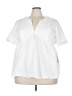ModCloth White Short Sleeve Blouse Size 3X - photo 1