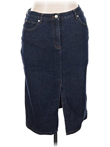 Halogen Denim Skirt (view 1)