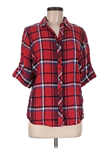 Hester & Orchard 3/4 Sleeve Button-Down Shirt (view 1)