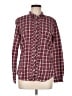 Eddie Bauer Checkered-gingham Burgundy Long Sleeve Button-Down Shirt Size M - photo 1