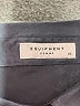 Equipment 100% Silk Color Block Black Long Sleeve Silk Top Size XS - photo 7