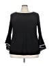 Roz & Ali Black 3/4 Sleeve Top Size 3X - photo 1