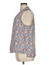 Doublju Floral Blue Sleeveless Blouse Size XL - photo 5