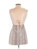 Urban Outfitters 100% Polyester Metallic Silver Tan Cocktail Dress Size XS - photo 2