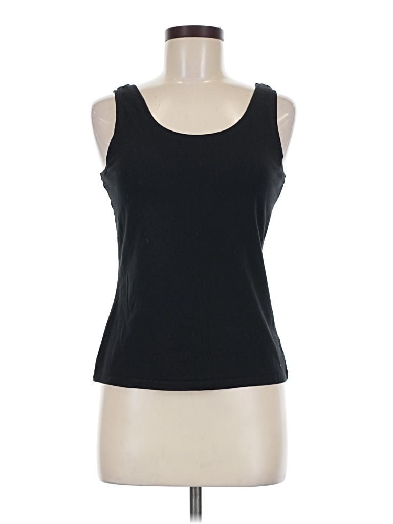 Pre-owned Nic + Zoe Tank Top Black Strapless Neckline Tops