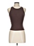 Pink Rose Brown Tank Top Size L - photo 1