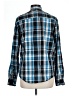 Eighty Eight 100% Cotton Plaid Blue Long Sleeve Button-Down Shirt Size L - photo 2