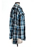 Eighty Eight 100% Cotton Plaid Blue Long Sleeve Button-Down Shirt Size L - photo 4