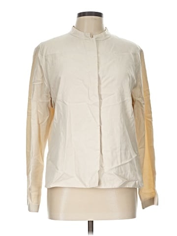 Eileen Fisher Long Sleeve Silk Top (view 1)
