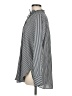 Ann Taylor LOFT 100% Polyester Stripes Gray Long Sleeve Blouse Size M - photo 5
