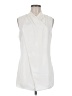 CAbi 100% Polyester Ivory Sleeveless Blouse Size 8 - photo 1