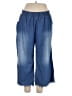 Umgee 100% Cotton Blue Casual Pants Size 1X - photo 1