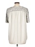 Ann Taylor LOFT Gray Short Sleeve Top Size L - photo 2