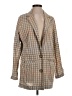Free People 100% Cotton Plaid Brown Blazer Size XS - photo 1