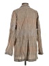 Free People 100% Cotton Plaid Brown Blazer Size XS - photo 2