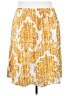 Lularoe 100% Polyester Print Yellow Casual Skirt Size 22 - 24 - photo 2