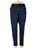 Falls Creek 100% Polyester Solid Blue Jeans Size 22 - photo 1