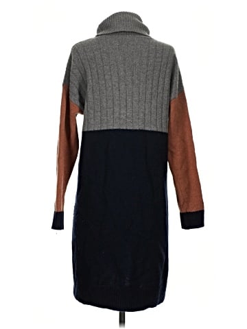 Madewell Colorblock Turtleneck Sweater Dress (view 2)