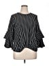 Bold Elements Black 3/4 Sleeve Blouse Size XL - photo 1