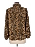 J.Crew 100% Polyester Animal Print Brown Long Sleeve Blouse Size M - photo 2