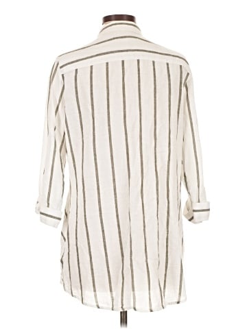 Foxcroft 3/4 Sleeve Button-Down Shirt (view 2)