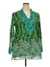 Sol Green Long Sleeve Blouse Size 2X - photo 1
