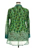 Sol Green Long Sleeve Blouse Size 2X - photo 2