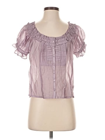 Pilcro Short Sleeve Blouse (view 1)