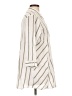 Foxcroft Stripes Ivory 3/4 Sleeve Button-Down Shirt Size 12 - photo 4