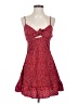 Shein 100% Polyester Hearts Red Cocktail Dress Size 4 - photo 1