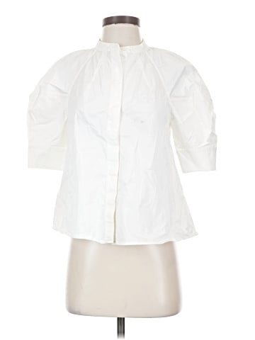 Cos 3/4 Sleeve Button-Down Shirt (view 1)